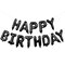 Happy Birthday Balloons Banner for Self-Inflating Party Decoration